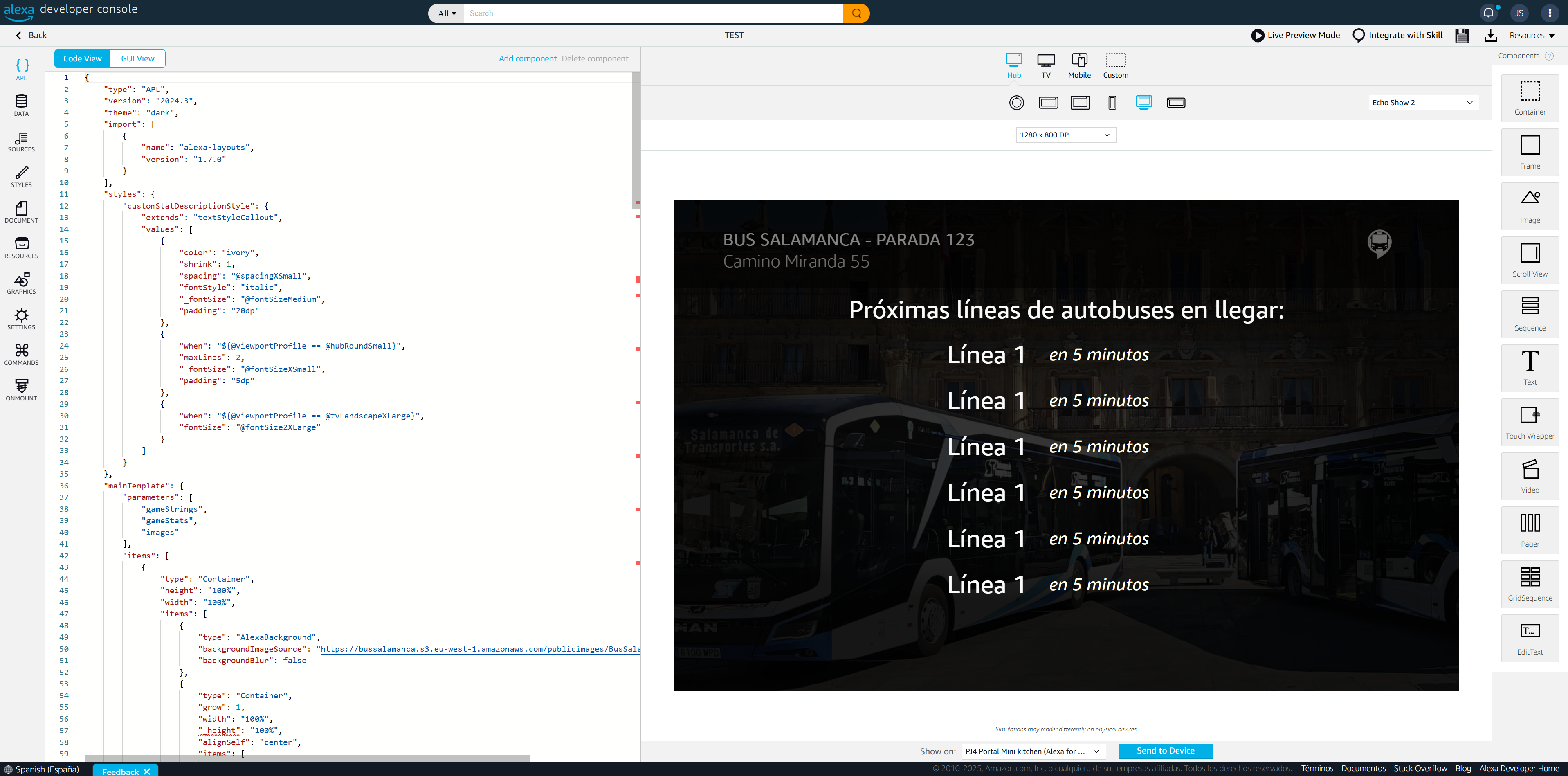 Alexa Developer Console