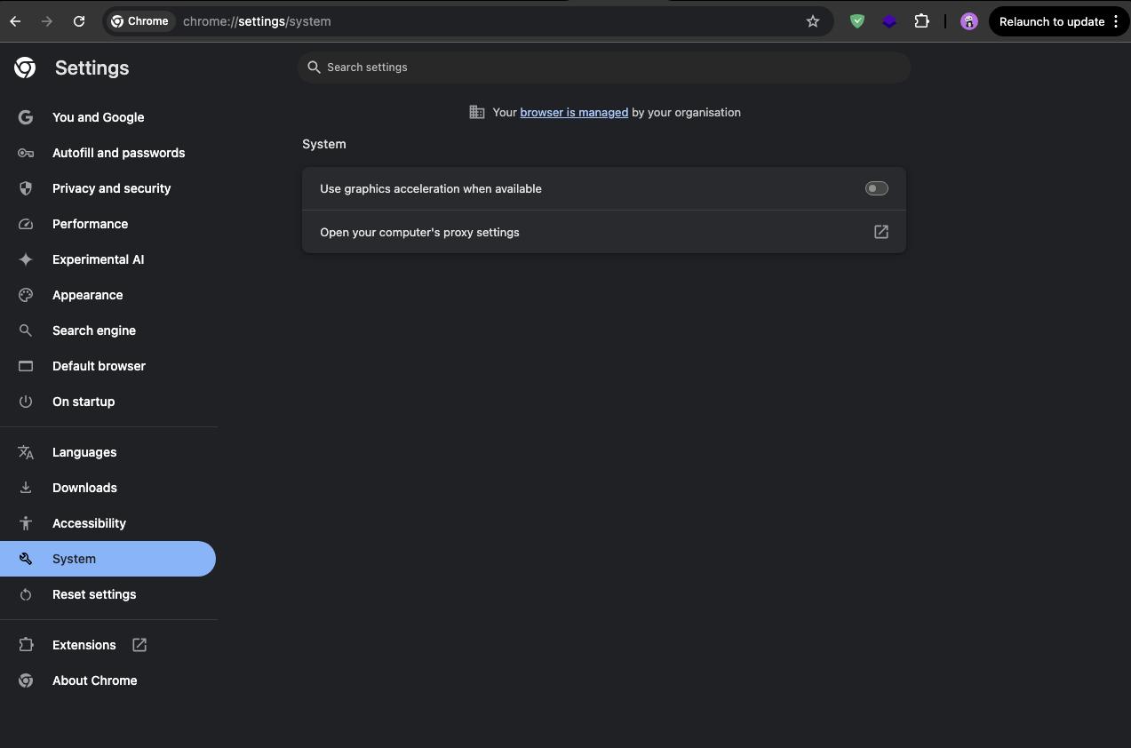 Hardware Acceleration Settings